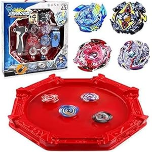 Generic-4pcsset-Beyblade-Metal-Fusion-Fighting-Gyro-With-LauncherArena-Stadium-Spinning-Top-Classic--lrmB096L